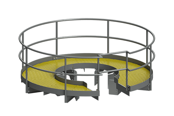 Cogbill Construction Structural Fabrication Circular Metal Platform
