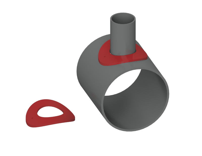 Cogbill Construction RedLineIPS Reinforcement Pad Repad 3D Model