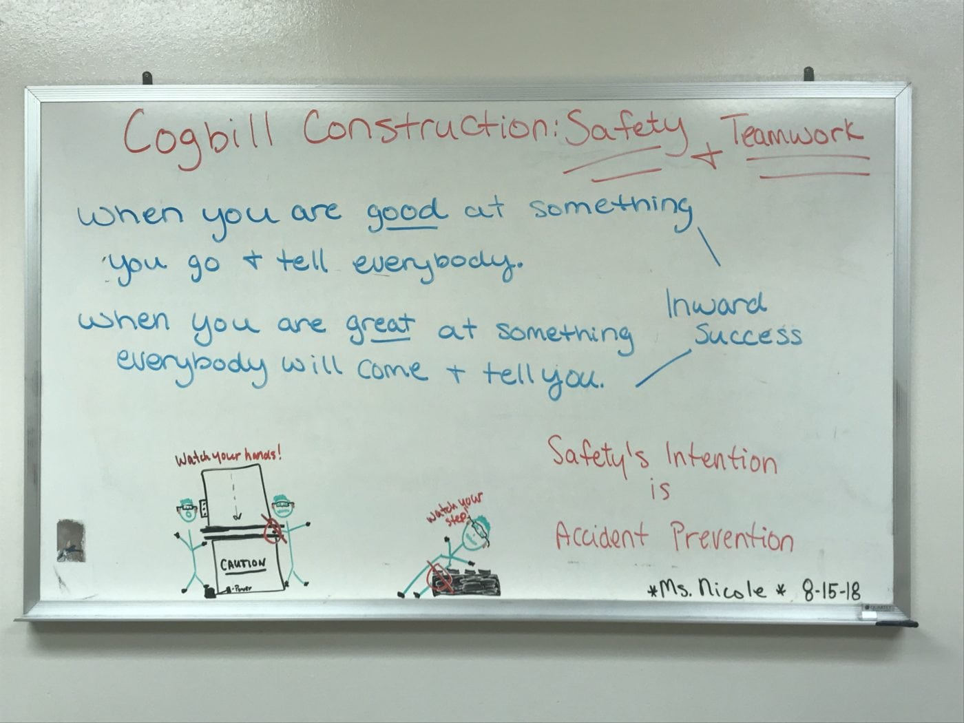 Work Area Inspection | Cogbill  Safety